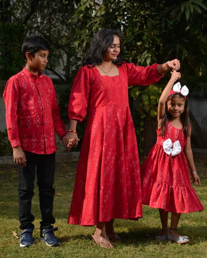 Mom Kids matching dress