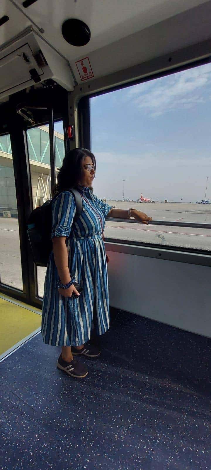 Indigo Striped Dress photo review