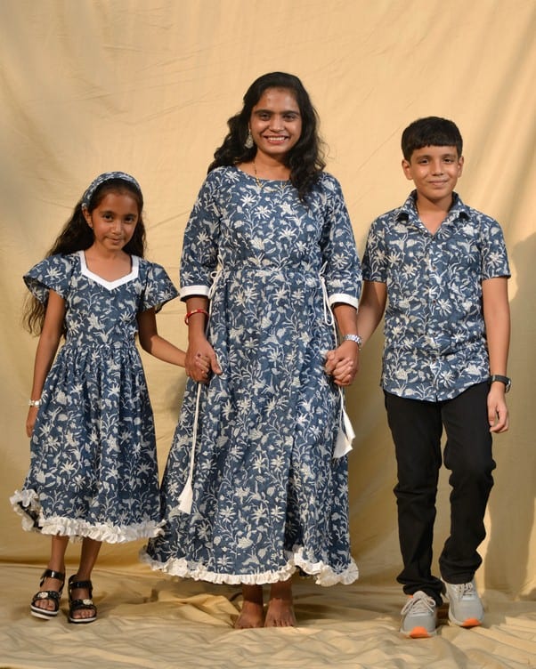 Mom Kids matching dress
