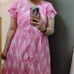 Pink Ikat Maxi Dress photo review