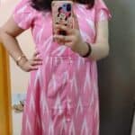 Pink Ikat Maxi Dress photo review
