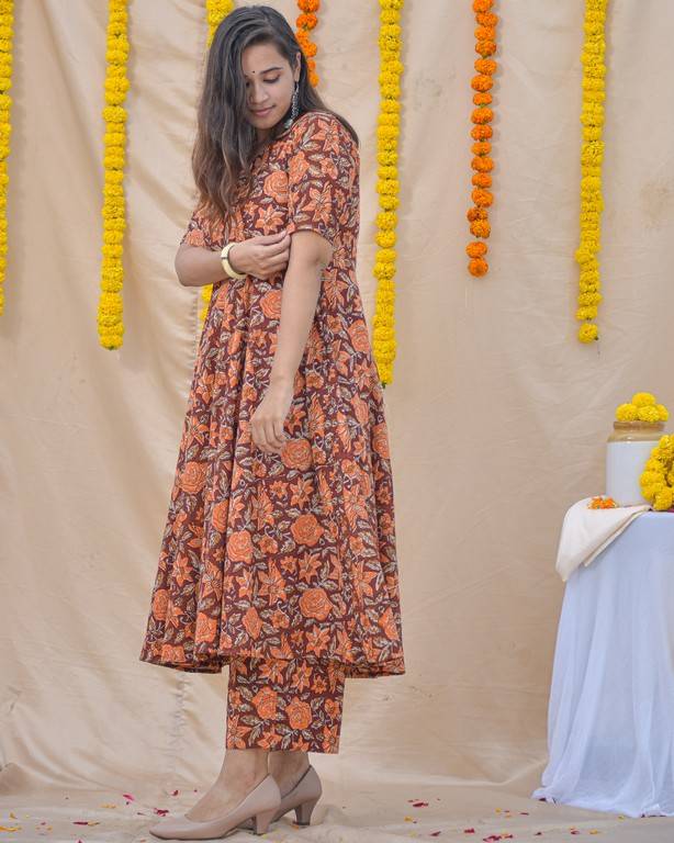 Brick Rose Kurta Set2