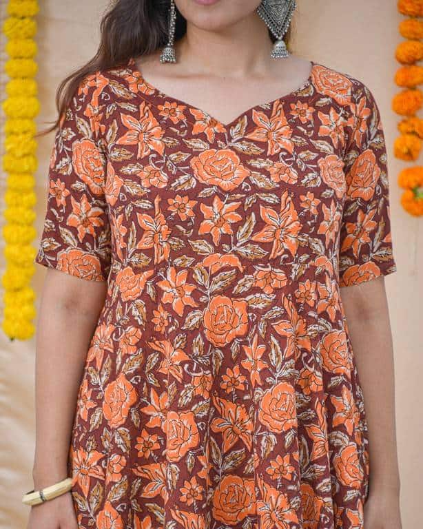 Brick Rose Kurta Set5
