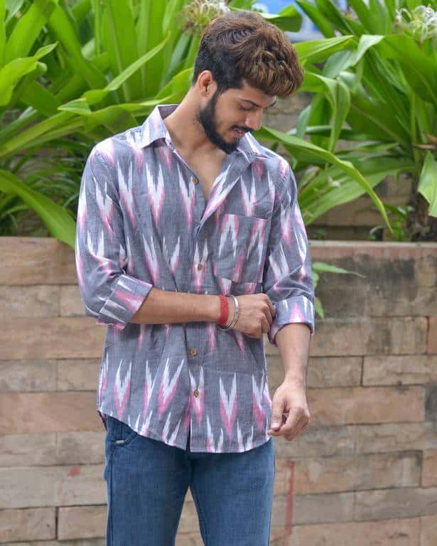 Grey Ikat Shirt2