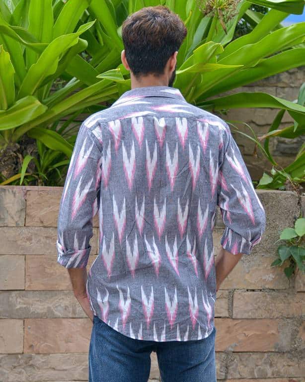 Grey Ikat Shirt4