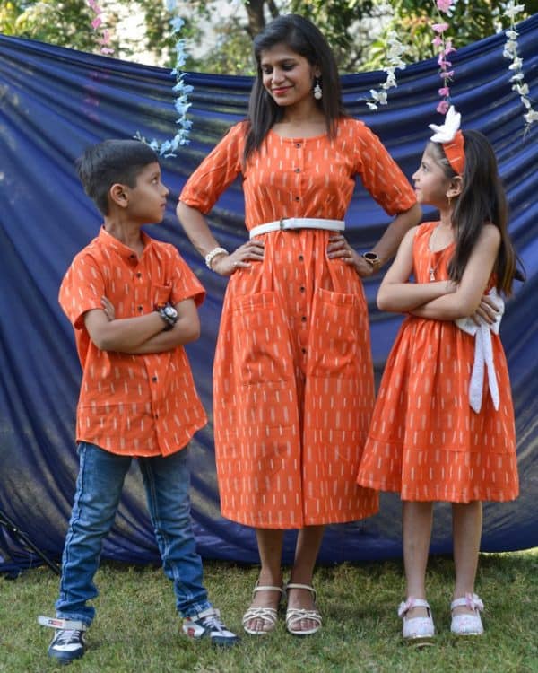Mom Kids matching dress