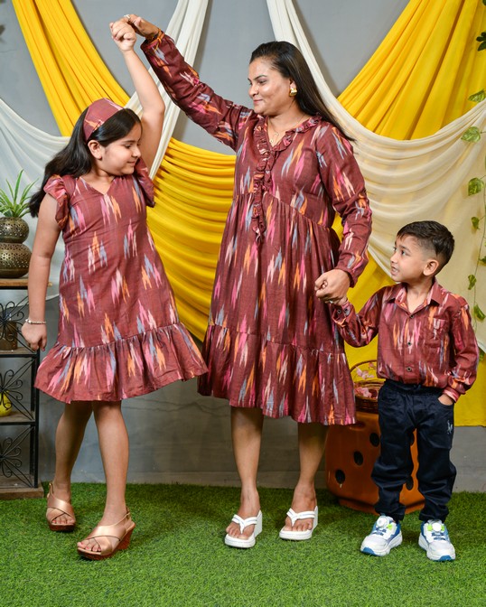 Mom Kids matching dress