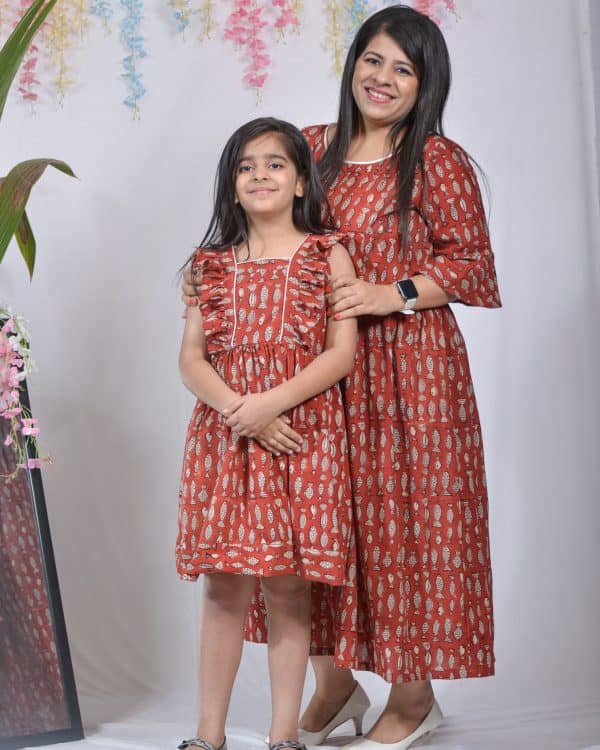 Mother Daughter Matching Drees