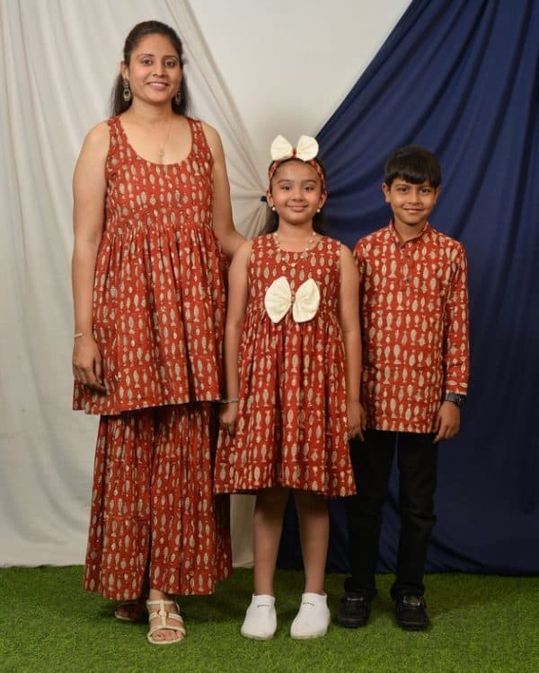 Mom Kids matching dress