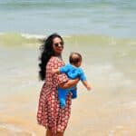 Rosy Vine Short Maternity Dress photo review