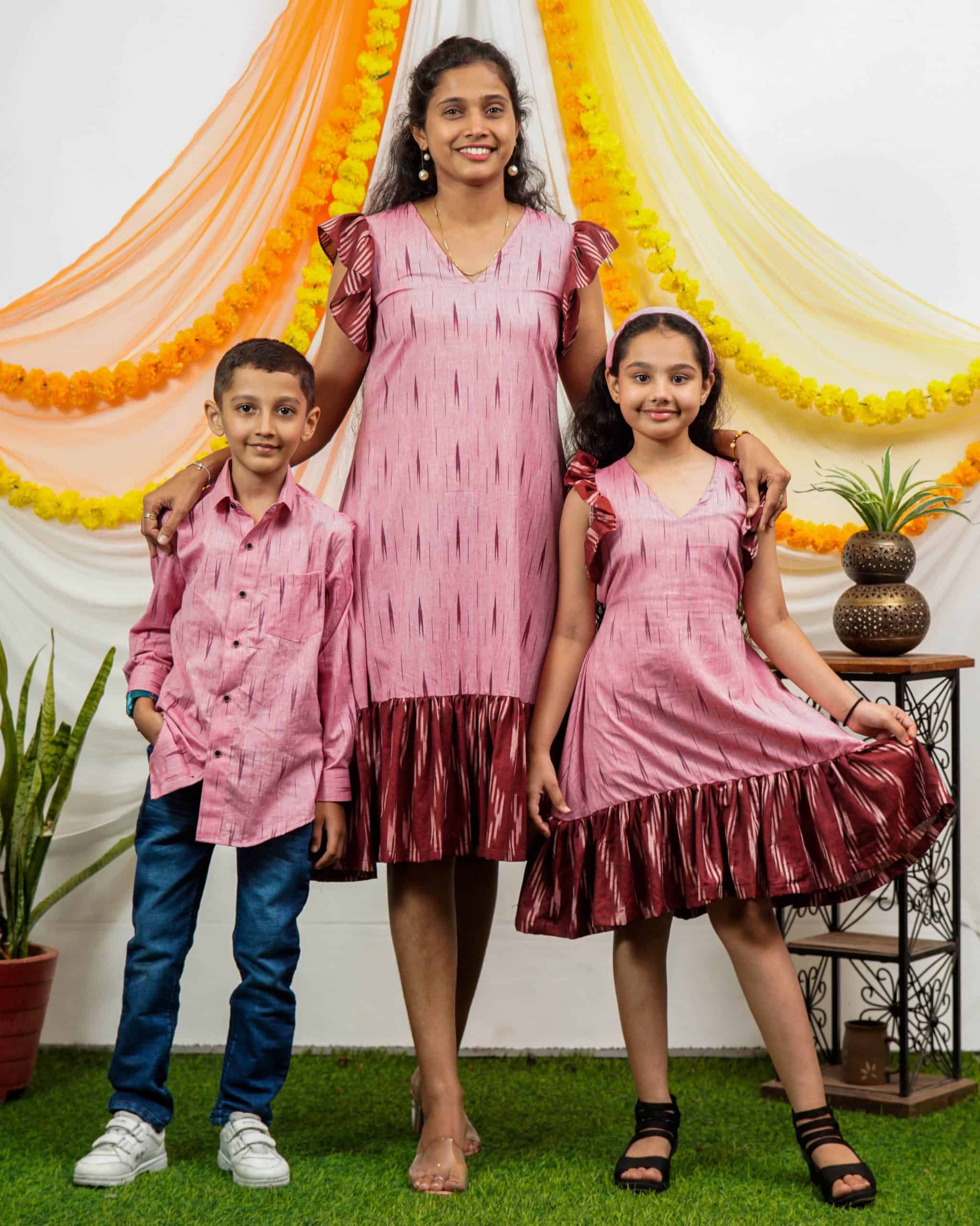 Mom Kids matching dress