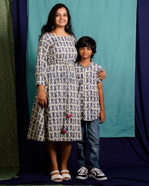 Mother son matching outfits