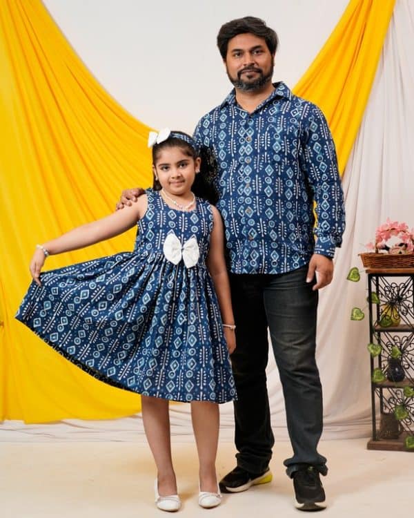 Father-kids vacation outfits