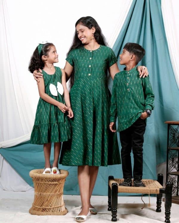 Mom Kids matching dress