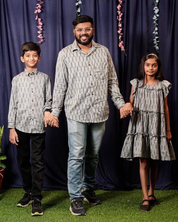 father kids matching outfits