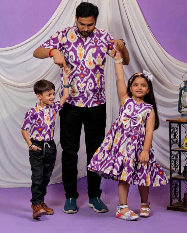 father kids matching outfits