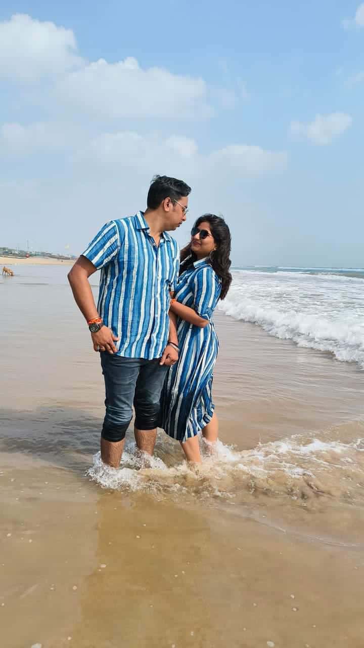 Indigo Striped Dress photo review