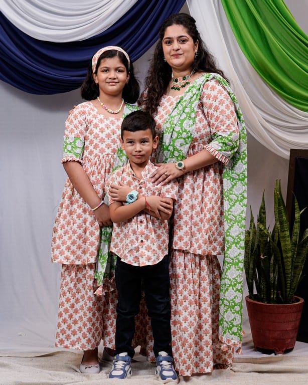 Mom Kids matching dress