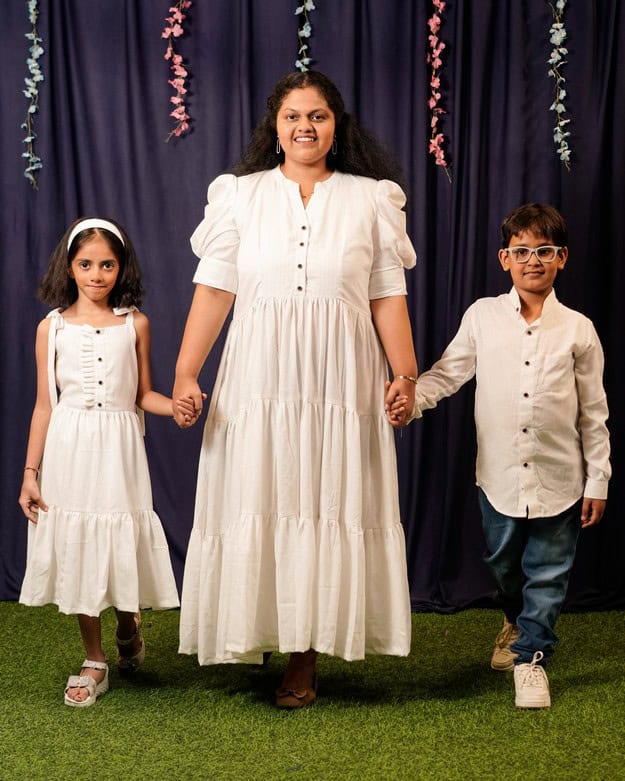 Mom Kids matching dress