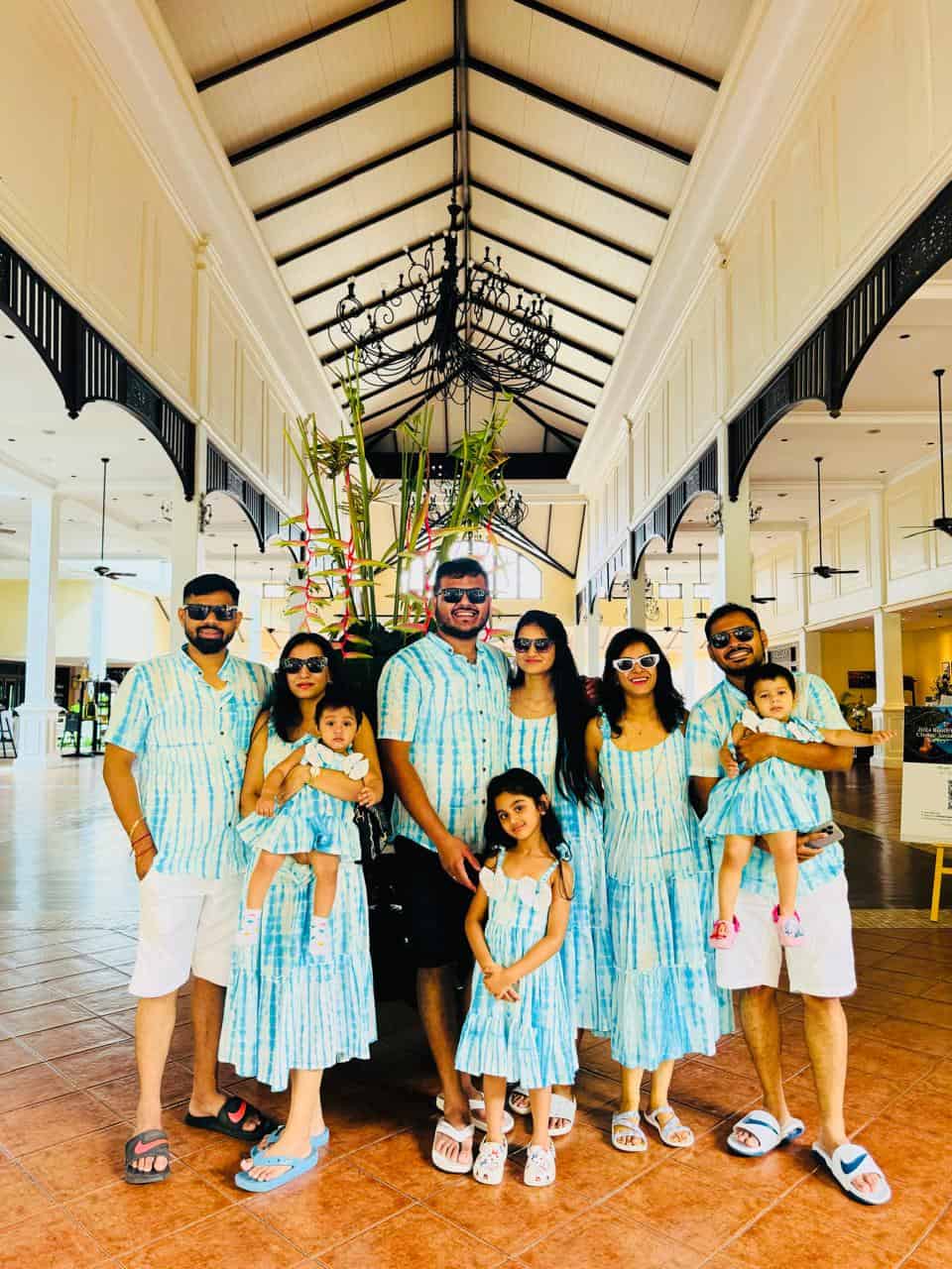 Blue Shibori Tie Up Family Set photo review