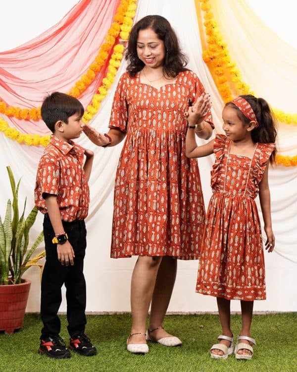 Mom Kids matching dress