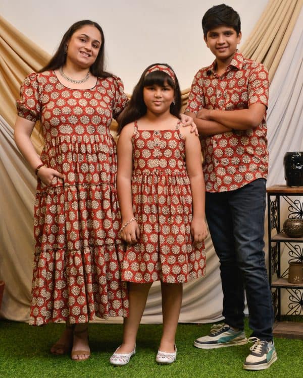 Mom Kids matching dress