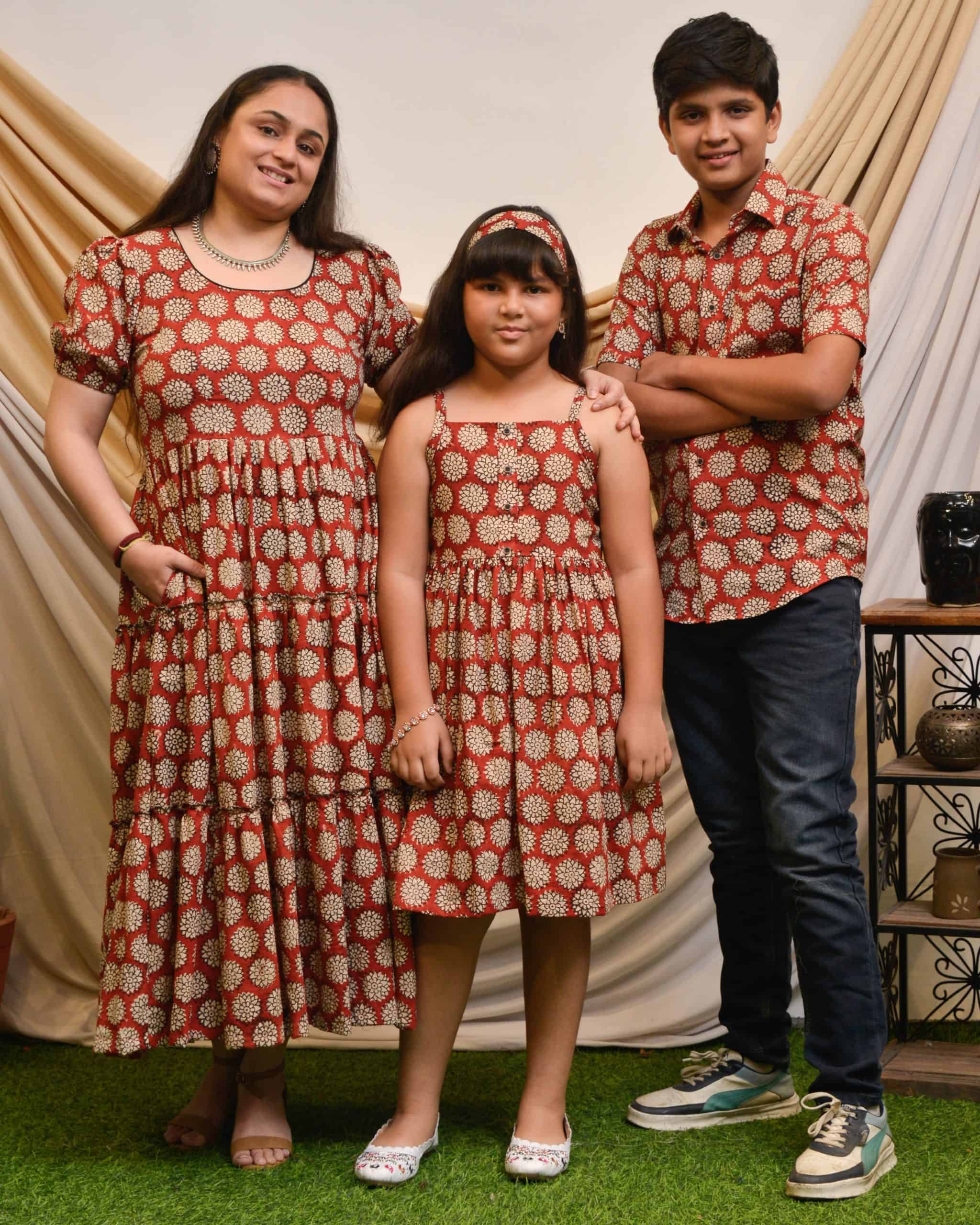 Mom Kids matching dress