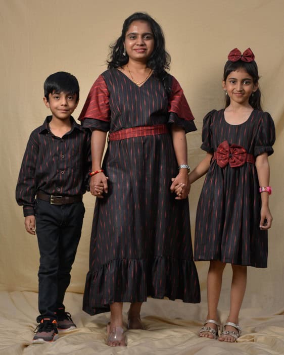 Mom Kids matching dress