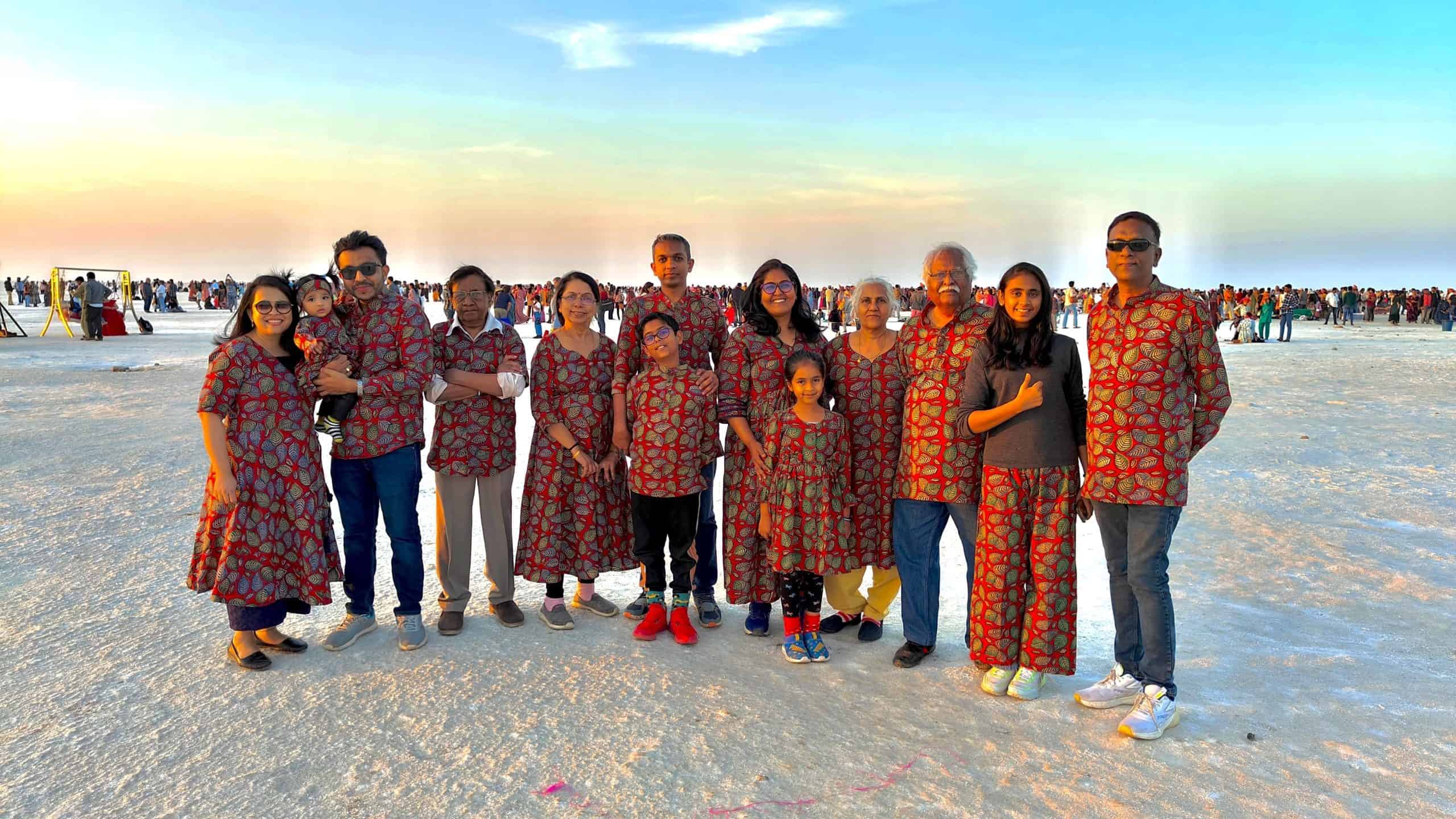 Click to view full screen Berry Maroon Kurta Family Set photo review