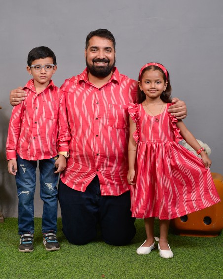 father kids matching outfits