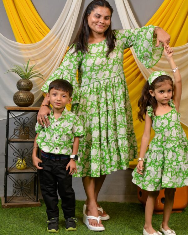 Mom Kids matching dress