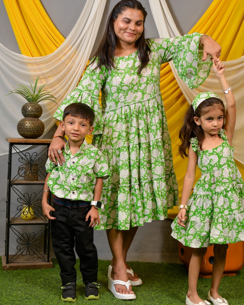 Mom Kids matching dress