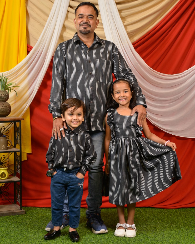 solo shoot-24 father kids matching outfits